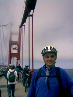 Bicycle across Golden Gate Bridge